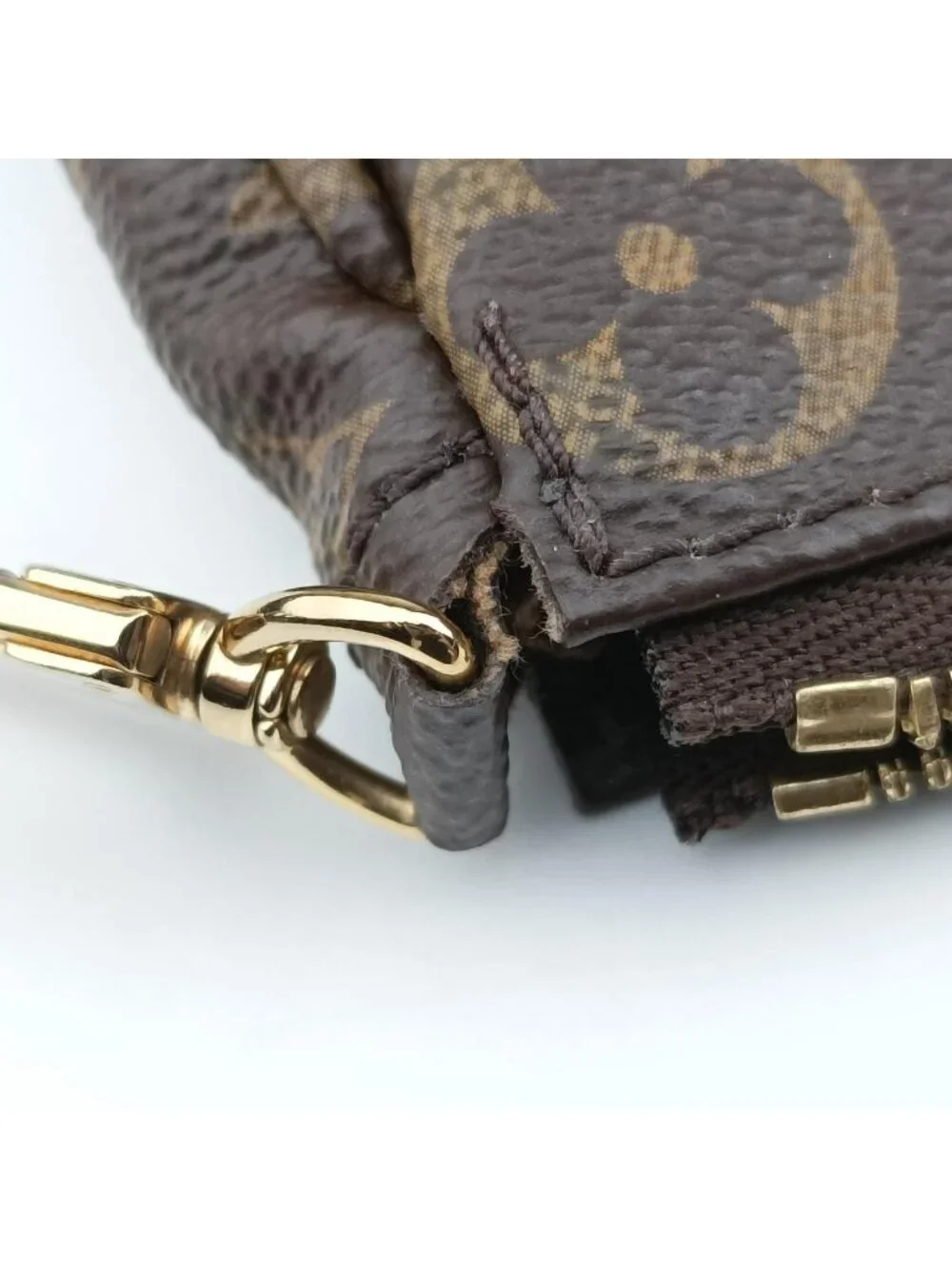 Louis Vuitton Multy Pochette Soir Monogram Brown Khaki Canvas